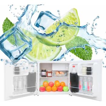 Manta Холодильник MM515, 46л, 5л, 41дБ, F, 220-240В, 1 полка, механическое управление, обратимые двери (MM515)