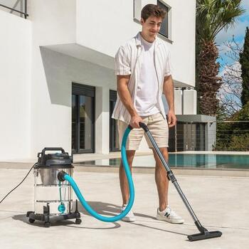 Cecotec пылесос Conga Rockstar Wet & Dry Steel Max Pro 8115, 1600 W, 220-240 V, 30 L, HEPA фильтр, без мешка (8115)