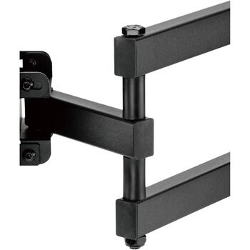 Sbox televizora kronšteins PLB-3644-2, 32-55'', 35kg, 100x100-400x400, +3°/-15°, 90° griešanās, melna (PLB-3644-2)