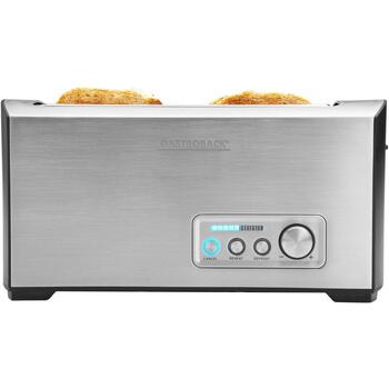 Gastroback Тостер 42398, 1500 Вт, 2 ломтика, 9 уровней поджаривания, LED дисплей, нержавеющая сталь (42398)