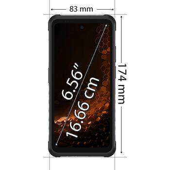 Hammer смартфон Iron 6 TEL001053, 6.56 дюйм IPS 1612x720, 8 ГБ ОЗУ, 256 ГБ, microSD, Dual SIM, 5G, 64 МП, Android 15, 6050 мАч (TEL001053)
