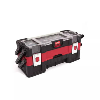 Keter Canti Trio Organizer 30198033, 53x20x23cm, 3-уровневый ящик для инструментов, прозрачная крышка, фиксатор (30198033)