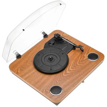 Adler Виниловый проигрыватель AD 1914w, 33.3 RPM, 45 RPM, 75 RPM, USB, Bluetooth 5.4, 2x0.8 W динамики (AD 1914w)