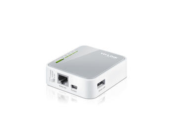 TP-Link TL-MR3020 портативный 3G/4G беспроводной N300 маршрутизатор 150 Mbps 2.4 – 2.4835 GHz Белый (TL-MR3020)