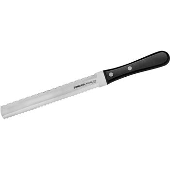 Samura Harakiri SHR-0280B, набор ножей 8-в-1, 5 ножей, магнитный держатель, ножницы, точилка, AUS-8, 58 HRC, рукоятка ABS (SHR-0280B)