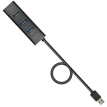 Axagon USB хаб HUE-S2BP 4 USB 3.0 порта, 1.2 м адаптер питания, 0.076 кг (HUE-S2BP)