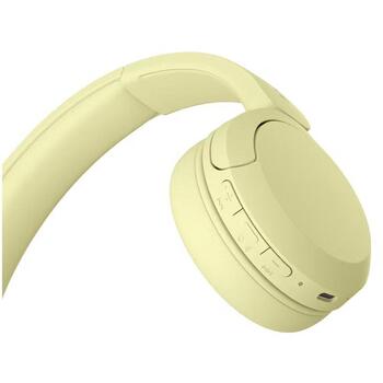 Sony Наушники WH-CH520 Код WHCH520Y.CE7, беспроводные, желтые, Bluetooth 5.2, стерео, 50ч работы аккумулятора (WHCH520Y.CE7)
