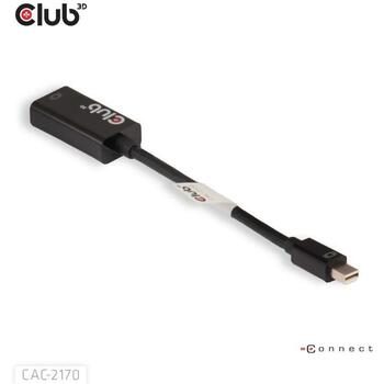 Club3D адаптер CAC-2170 Mini DisplayPort 1.2 на HDMI 2.0, 4K UHD 60Hz, 1 HDMI порт, 1 Mini DisplayPort (CAC-2170)