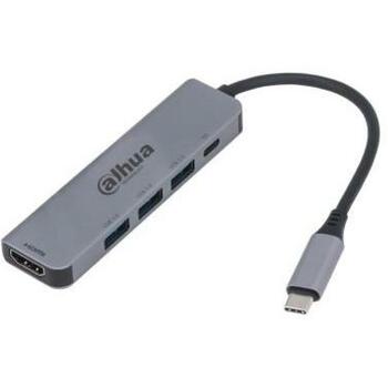Dahua TC35 dokstacija, 1 HDMI, 1 USB-C, 3 USB 3.0, 10 Gbps, 100 W uzlāde (TC35)