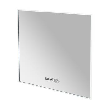 Infrasarkanais spoguļa sildītājs vannas istabai ar LED apgaismojumu un WiFi vadību sienas 400W IP24 Sani Mirror LED 400 White Eurom (350715)
