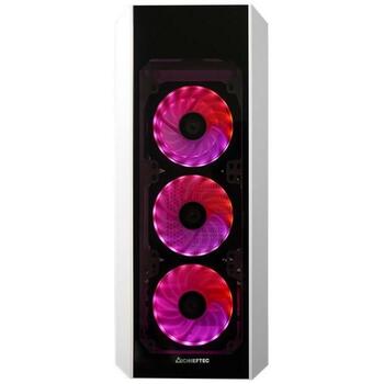 Chieftec Корпус GL-03W-OP, Midi Tower, 4x120mm A-RGB вентиляторы, 2x стеклянные панели, 1x USB 2.0, 2x 2.5
