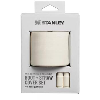 Stanley Защитный чехол и набор крышек для соломинок 2812477069 1,18L, силикон, белый, 2 шт. (2812477069)