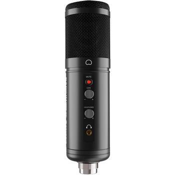 GENESIS Radium 600 G2 studijas mikrofons NGM-2091, -36 dB, 30-18000 Hz, USB-C, 3,5 mm ligzda, kondensatora, vienvirziena, melns (NGM-2091)