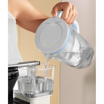 Brita GLAS стеклянный кувшин с фильтром, 2,5 л, боросиликатное стекло, 60% переработанного стекла, биопластик, SMART LIGHT LED (GLAS)