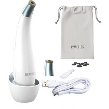 Homedics MD-1000-EU2 Revive Микродермабразия, 4 уровня интенсивности, 2 алмазные насадки, охлаждающая поверхность, аккумуляторный (MD-1000-EU2)