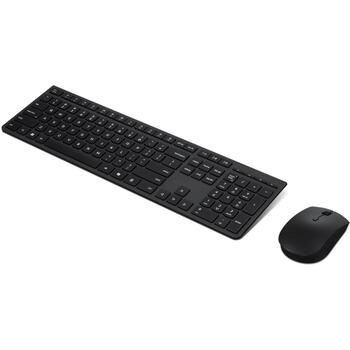 Lenovo profesionālā bezvadu uzlādējamā kombinētā klaviatūra un pele 4X31R64354, 2.4 GHz, 8 pogas, Bluetooth, peles iekļauts (4X31R64354)