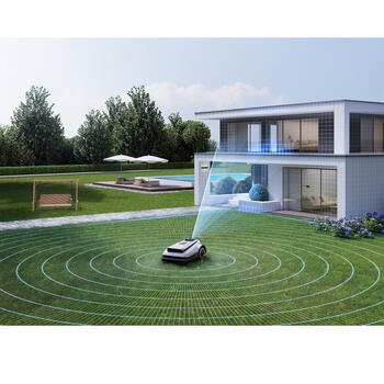 Ecovacs GOAT A3000 LiDAR PRO robotizēts zāles pļāvējs bez vada 3000m² 330mm LiDAR navigācija Melns Balts (A3000)
