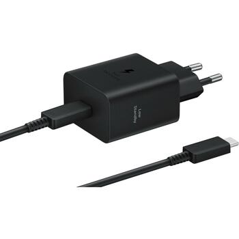 Samsung lādētājs EP-T4511XBEGEU, 45W, 100-240V, 20V, 3A, 1xUSB Type-C, strāvas kabelis 1.8m, ātrā uzlāde (EP-T4511XBEGEU)