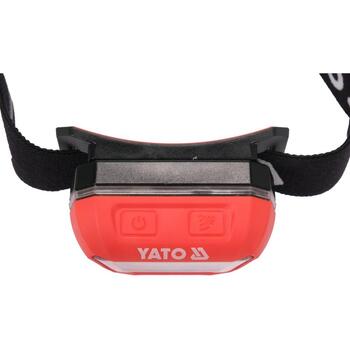 Yato galvas lukturis YT-08490, COB LED, 160lm, 2700K/4500K/6500K, CRI96, IP65, IK07, Li-Ion 3.7V 1500mAh, 3h darbības laiks (YT-08490)