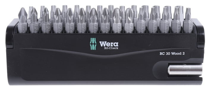 Uzgaļu komplekts 30 Wood 2 (30gab.) 05057432001 WERA (05057432001)