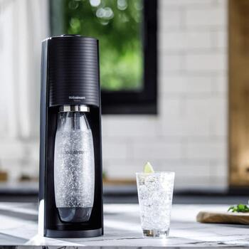 SodaStream Terra аппарат для газированной воды, черный, 1012811771, Quick Connect, Snap&Lock, беспроводной (1012811771)