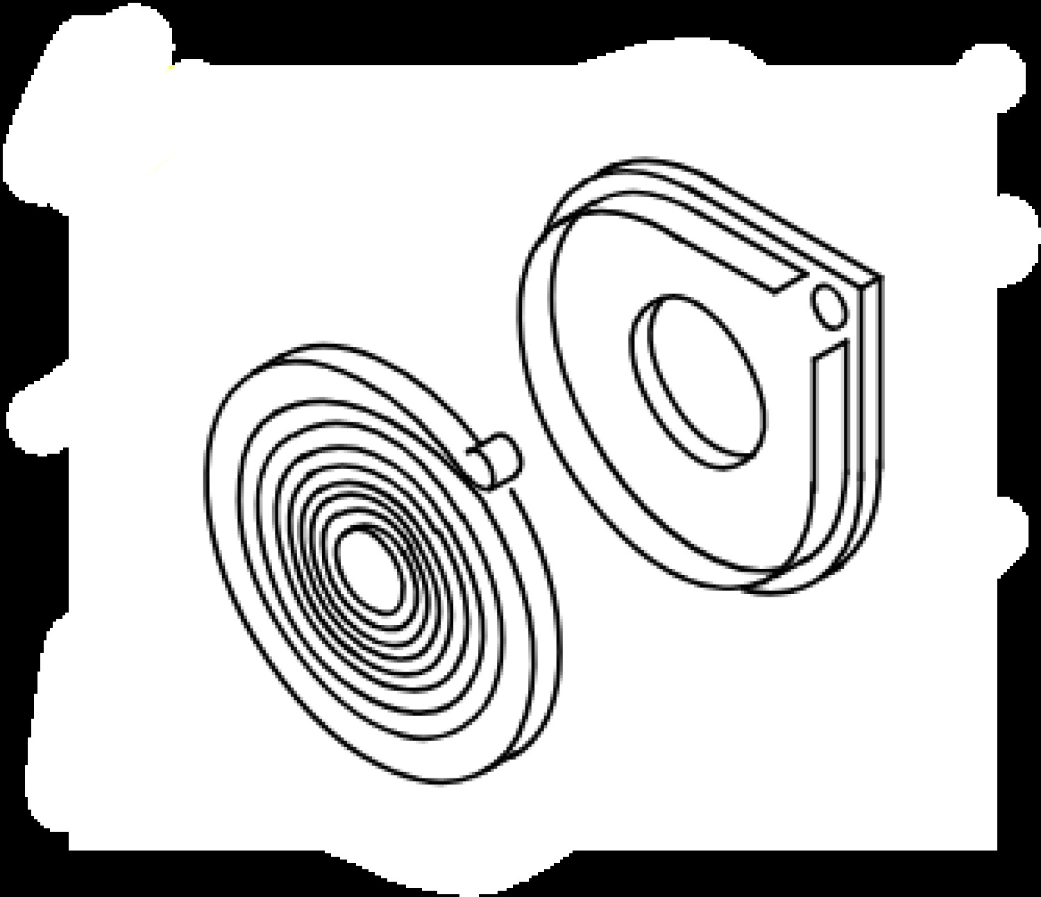 Пружина стартера CS350TES, CS-3510ES, ECHO, P022001330, 0.01 кг (P022001330)