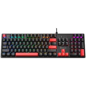 A4Tech Bloody S520N Fire Black A4TKLA47737, механическая клавиатура, 104 клавиши, переключатели BLMS Red Plus, RGB, USB, 1.8м (A4TKLA47737)