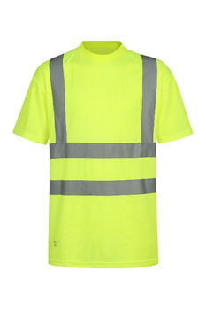 Pesso Hi-Vis футболка HVM_G-L, желтая, L, 170 g/m², 100% полиэстер, Quick Dry, светоотражающие полосы, CE 471 2 категория (HVM_G-L)