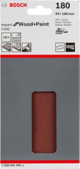 Orbitālajām slīpmašīnām C430 EXPERT FOR WOOD AND PAINT, 2608605308 BOSCH (2608605308)