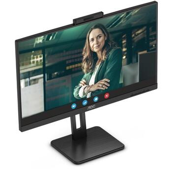 Aoc monitors Q27P3CW, 27 collu, 2560 x 1440, 75 Hz, 4 ms, 350 cd/m², 2 x HDMI, USB-C, 5MP web kamera, regulējams statīvs (Q27P3CW)