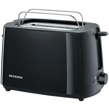Severin AT 2287 tosteris, 2 šķēles, 700 W, melns, elektroniska brūnuma kontrole, noņemams drupatu trauks, automātiska izslēgšanās (AT 2287)