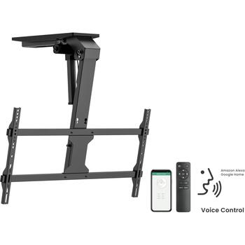 Sbox televizora kronšteins CPLB-M0748, 43''–86'', 45kg, 200x100–800x400, melns, +2°/-2°, 130cm no sienas (CPLB-M0748)