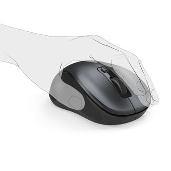 Hama Canosa V2 pele 00182643, 800/1200/1600 dpi, bezvadu, Bluetooth, 3 pogas, antracīts (00182643)