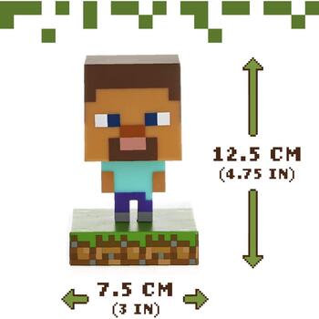 Paladone Minecraft Steve Иконка Свет PP6594MCF, 11.8см, 3В, LED, 1 лампочка, настольный (PP6594MCF)