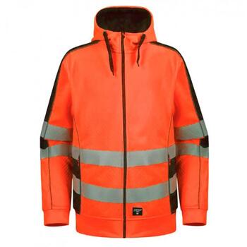 Pesso Hi-vis куртка с капюшоном FL05_OR-XL, 155g/m², 100% полиэстер, EN ISO 20471:2013, категория 2 (FL05_OR-XL)