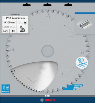 Paneļzāģiem PRO ALUMINIUM CORDLESS RIPZĀĢA ASMENS BOSCH 2608837782 (2608837782)