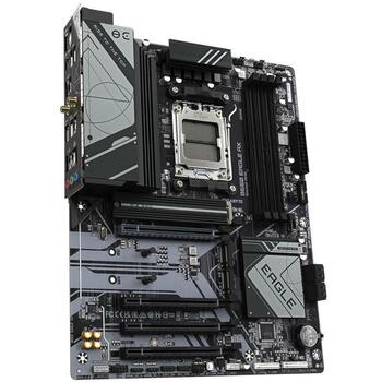 Gigabyte B650 EAGLE AX 1.2, AMD Socket AM5, 12+2+2 фазы VRM, 4*DIMM DDR5 до 7600MHz, 1*PCIe 5.0 + 2*PCIe 4.0 M.2, GbE LAN (B650 EAGLE AX 1.2)