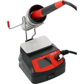 Yato паяльная станция YT-82500, 100W, 18V, 90-500°C, ±2°C, C245, цветной TFT-дисплей, 3 канала памяти, калибровка температуры (YT-82500)