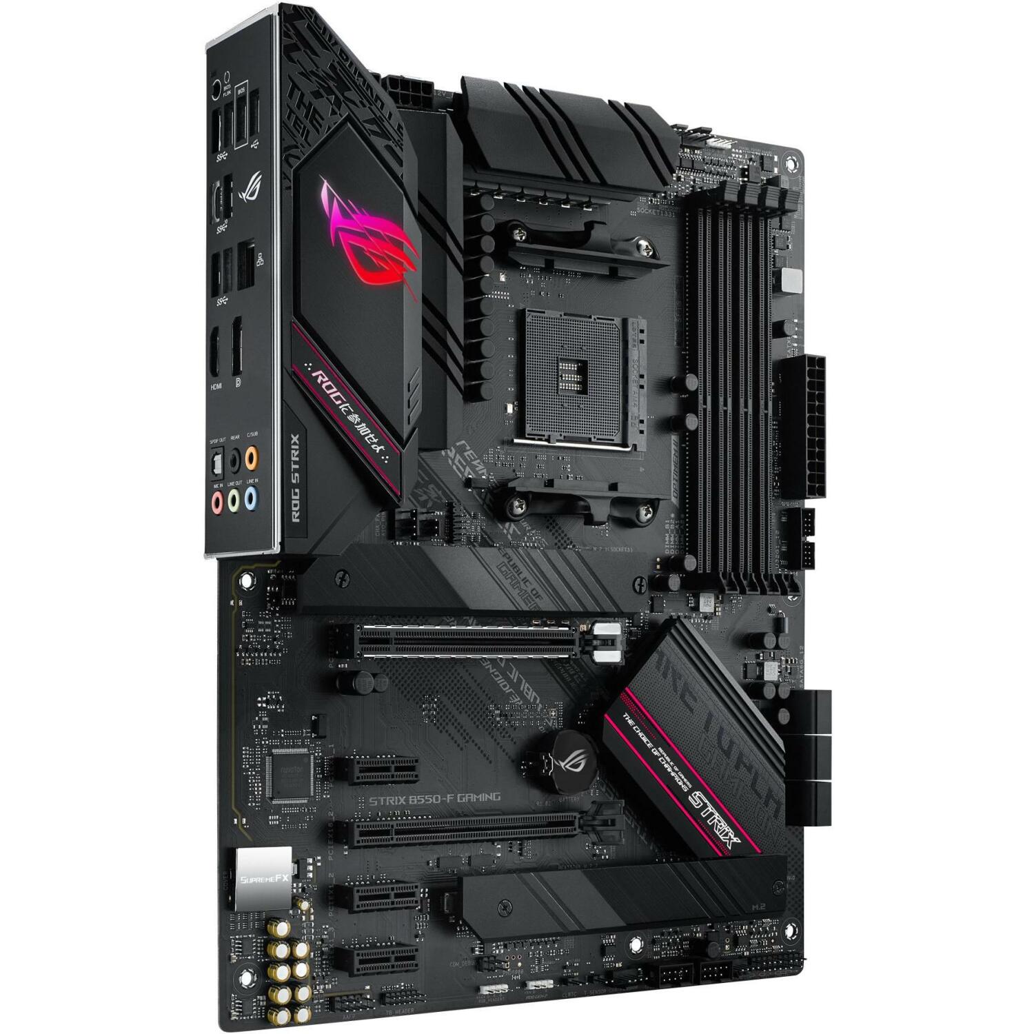 Asus Компьютерные компоненты ROGSTRIXB550-FGAMING AM4, PCIe 4.0, 128 ГБ DDR4, 2 M.2, 7 PCI, 2.5 Gb Ethernet, 7.1 аудио (ROGSTRIXB550-FGAMING)