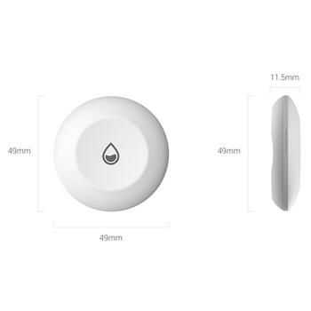EZVIZ T10C датчик протечки воды CS-T10C, Zigbee 3.0, 0.5mm, IP67, CR2032, 1 год, Apple HomeKit, совместим с A3 (CS-T10C)