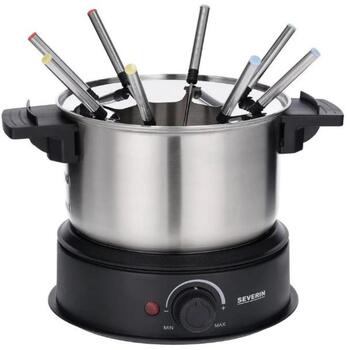 Severin Фондю 2470, 1500 W, 1.4 л, 2.2 кг, Нержавеющая сталь, Пластик, 11 единиц в упаковке (2470)