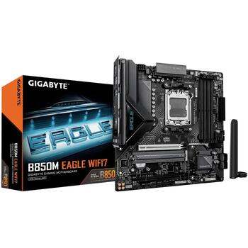 Gigabyte Mātesplate B850M EAGLE WF7, ligzda AM5, DDR5 8200MHz, 256GB, Micro-ATX, Wi-Fi 7, 2.5GbE, Bluetooth 5.4, HDMI 2.1 (B850M EAGLE WF7)