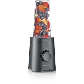 Severin Smoothie Maker SM 003743, 320 W, 2 uzgaļi, 0.6 l, 24000 apgr./min, nerūsējošais tērauds, Tritan (SM 003743)