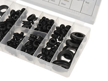 Geko Gumijas blīves kompl 180gb, 5x2.7mm, 40x5.2mm, 40x6.1mm, 25x8.5mm, 20x10.8mm, 5x12.0mm, 5x15.0mm, 5x17.2mm (G02915)