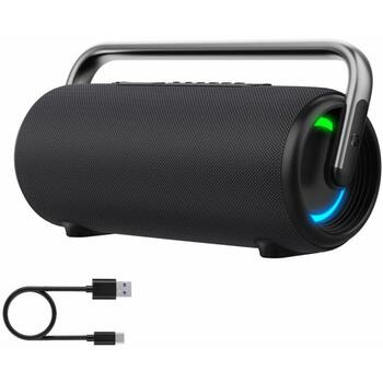 Manta Портативная Bluetooth колонка SPK325-BK, 80W, 10ч, Bluetooth 5.3, TWS, голосовой помощник, пауэрбанк (SPK325-BK)