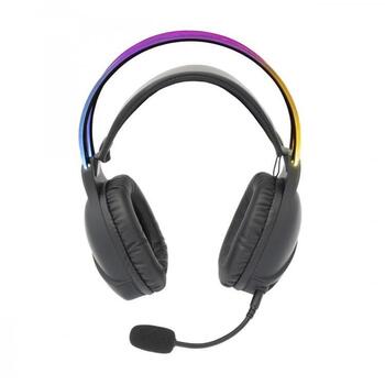 White Shark Наушники OX GH-2140, 50mm, 16Ω, 20Hz-20kHz, 110dB±3dB, 2m, RGB, накладные, проводные, 2x3,5mm, USB (OX)
