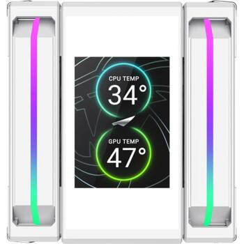 Gamemax procesora gaisa dzesētājs SIGMA 620 LCD WH, 0.154kg, 0.164kg, 0.005383125m³, balts (SIGMA 620 LCD WH)