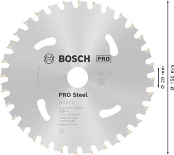 Standard for Steel 150x20x1.6/1.2x32T, Rokas sausajiem griežņiem PRO STEEL CORDLESS RIPZĀĢA ASMENS, 2608837748, BOSCH (2608837748)
