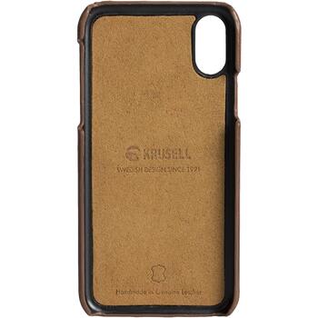 Krusell Задняя крышка 61104-4, 5.8'', коричневая, совместима с Apple iPhone XS/X, натуральная кожа (61104-4)