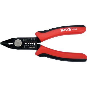 Yato кусачки для проволоки YT-22640, 140мм, 3мм, 0.8-2.6мм², AWG 20-10, 48-54 HRC, сталь 65Mn, ABS, TPR, черненый, оксидированный (YT-22640)